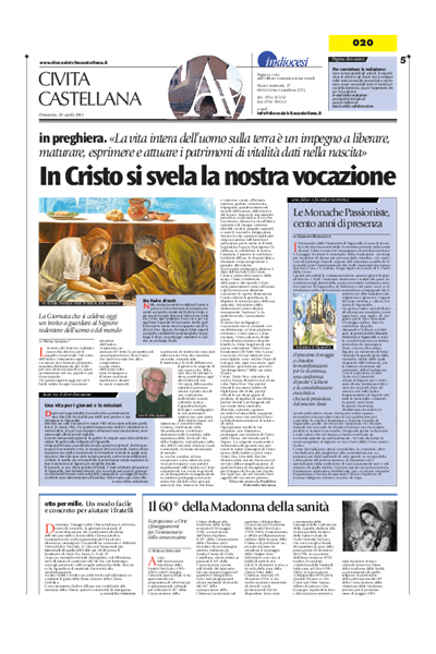 Avvenire - pagina diocesana del 26/04/2015